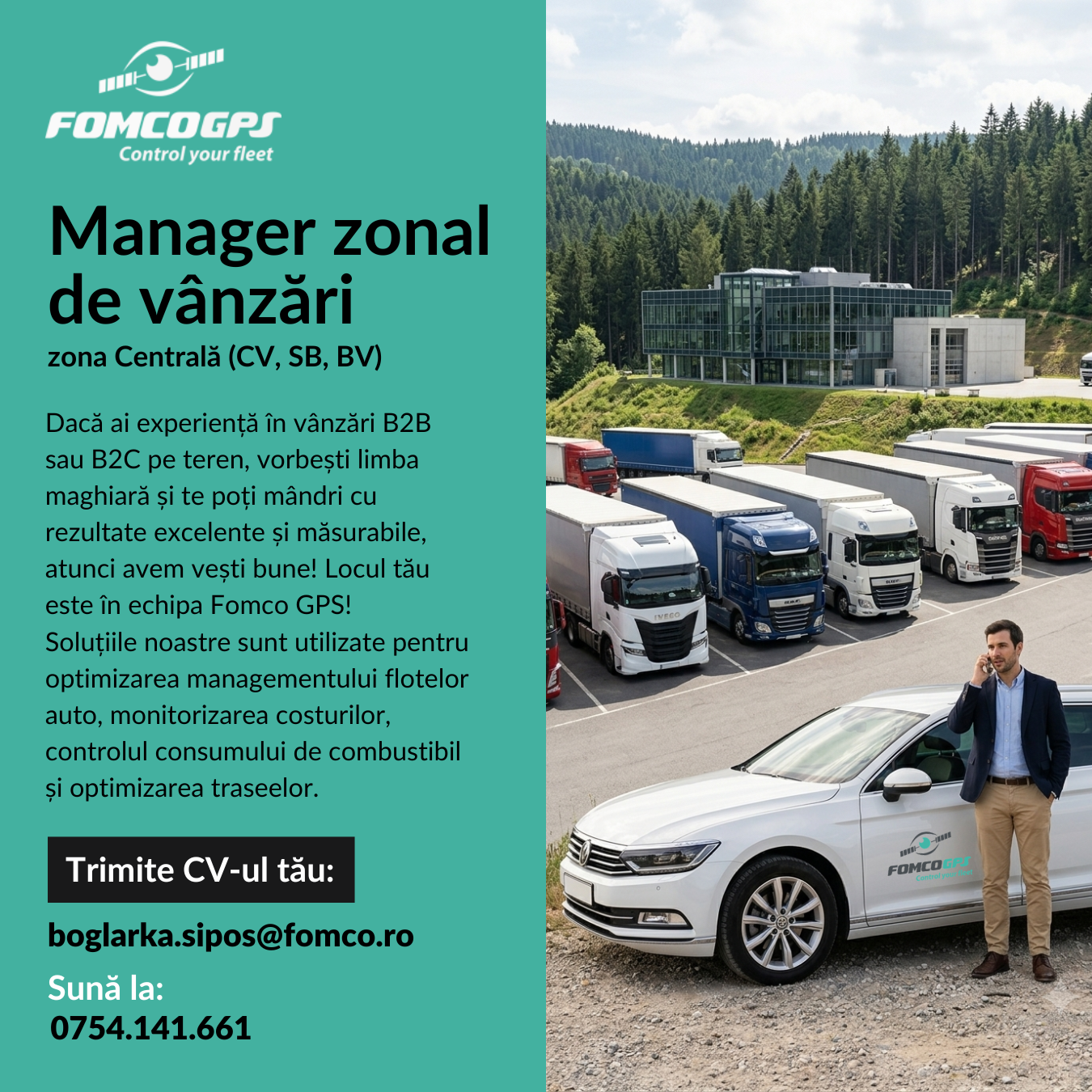 Manager zonal de vânzări - Fomco GPS